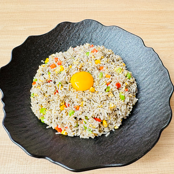 Arroz frito con trufa negra